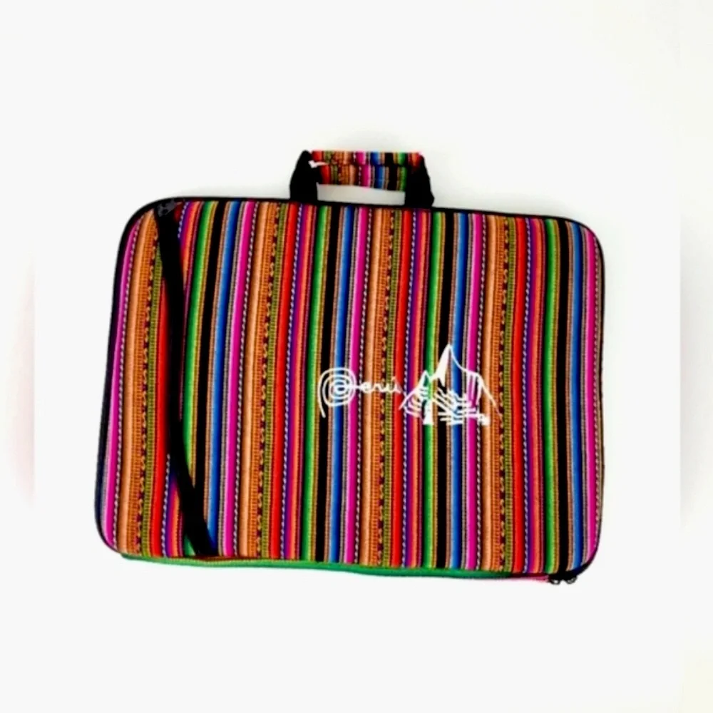 PERUVIAN Colorful Laptop Case Bag NWOT